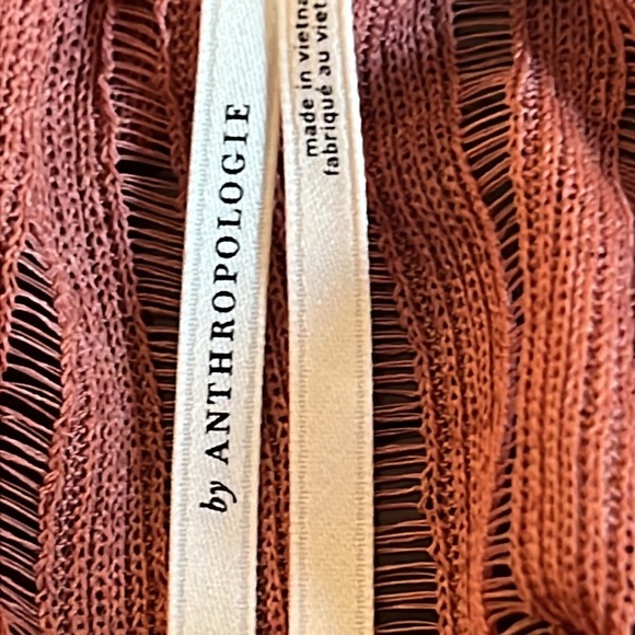 Anthropologie Sheer Striped Crop Blouse. NWT - Picture 6 of 8